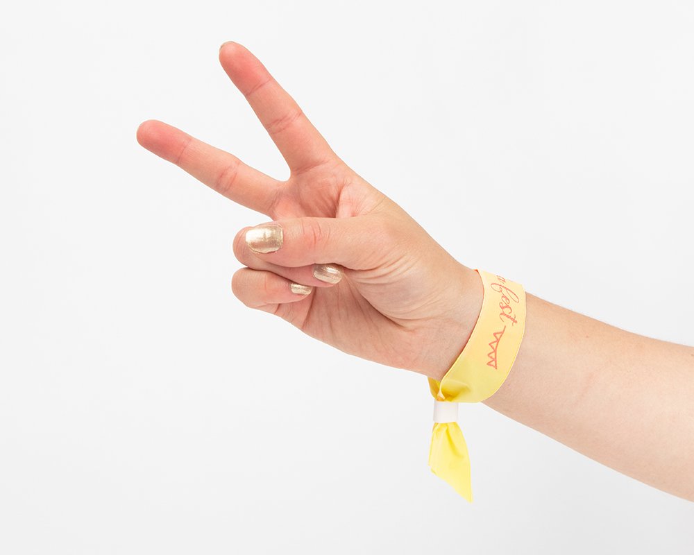 Pulsera para conciertos logo