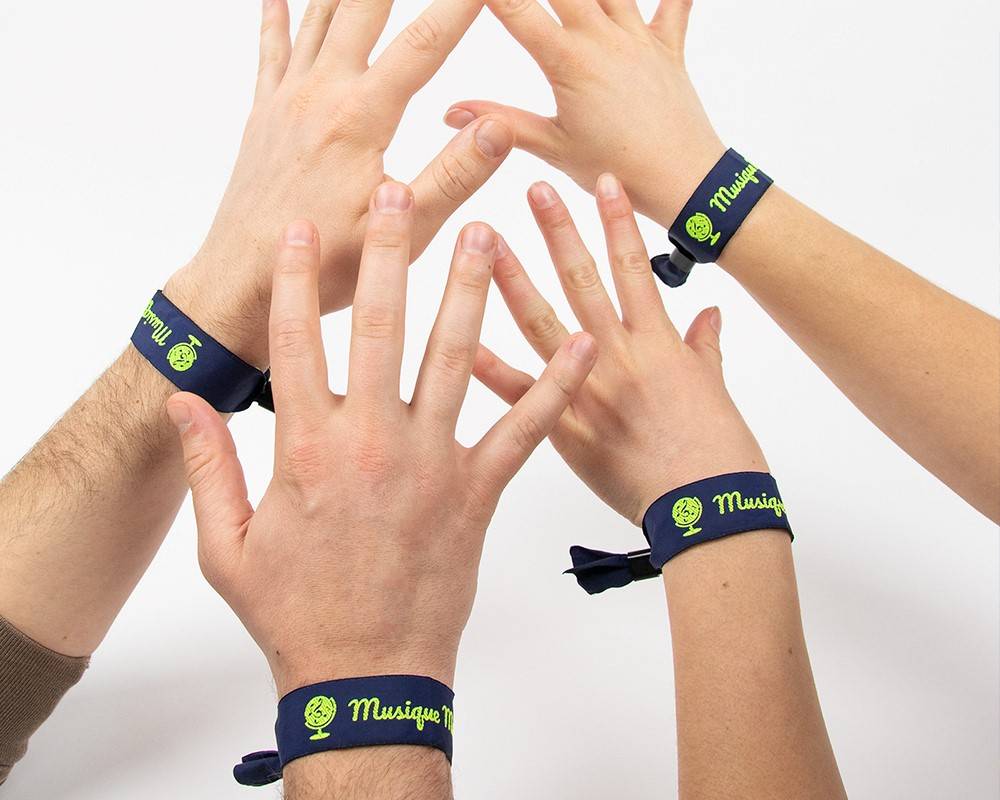 Pulsera para conciertos logo