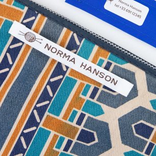 Etiqueta con nombre para coser