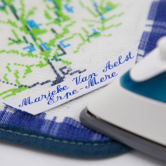 Etiqueta planchable con nombre