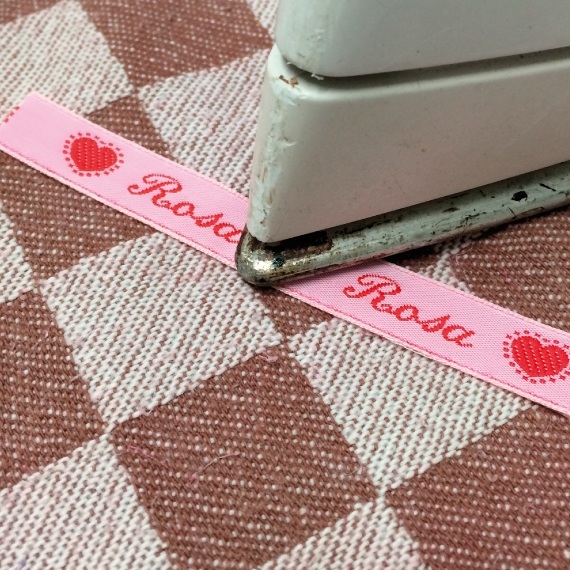 Etiqueta planchable con nombre