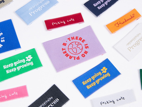 Etiquetas de costura estándar